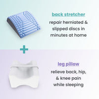 back stretcher + leg pillow (free shipping)