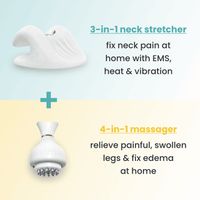 neck stretcher + 4-in-1 massager